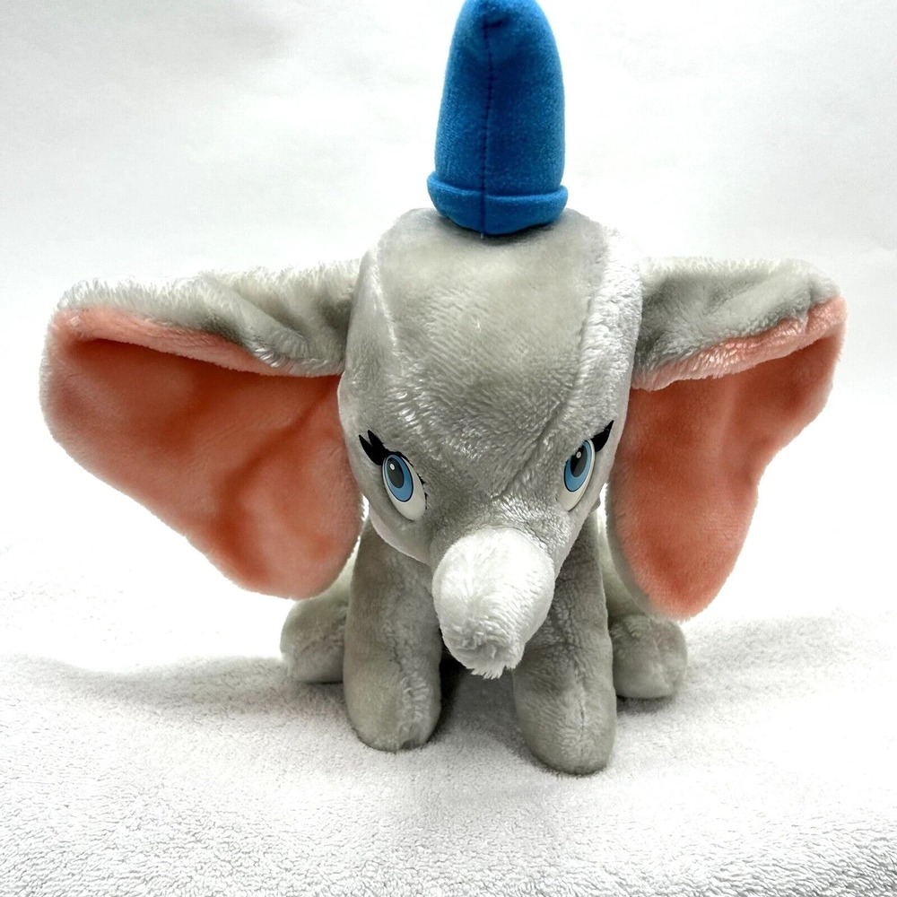 Vintage Walt Disney Dumbo Plush With Blue Hat (H2)